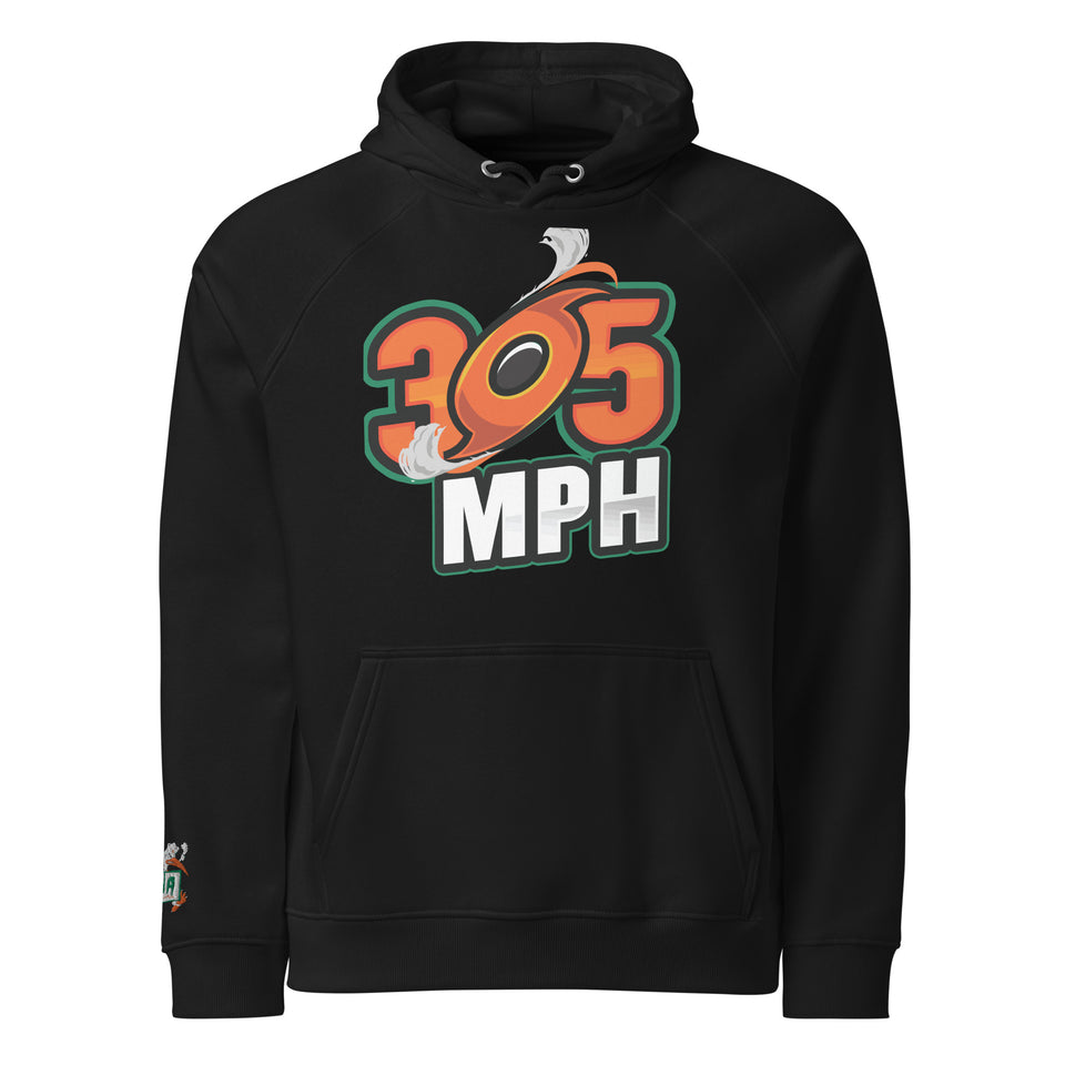 305 MPH Unisex eco raglan hoodie