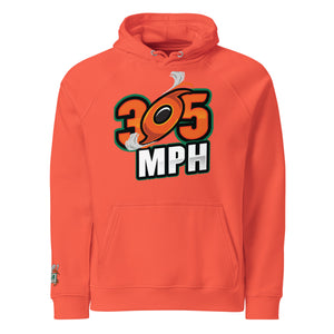 305 MPH Unisex eco raglan hoodie