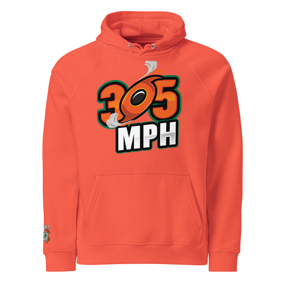 305 MPH Unisex eco raglan hoodie