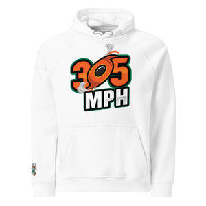 305 MPH Unisex eco raglan hoodie