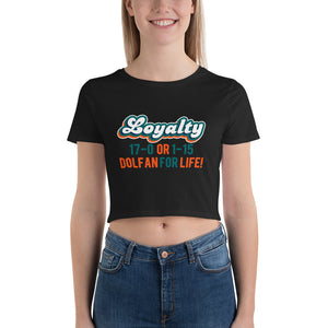 Dolfan Loyalty Women’s Crop Tee
