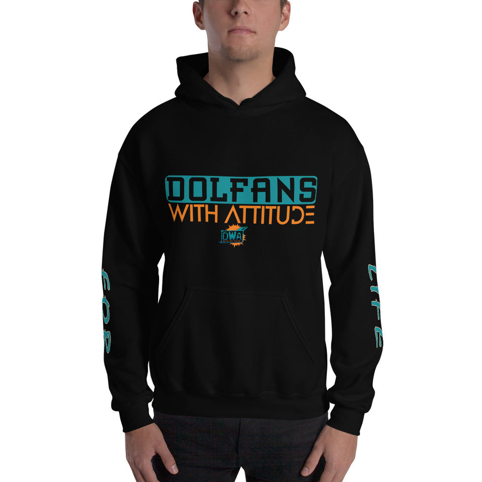 Dolfan With Attitude Hooded Sweatshirt