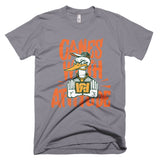 Canes With Attitude Orange text Short-Sleeve T-Shirt